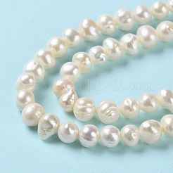 Natural Cultured Freshwater Pearl Beads Strands&nbsp;PEAR-E018-51