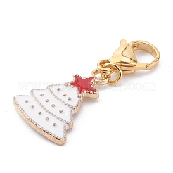 Christmas Theme Alloy Enamel Pendants&nbsp;X-HJEW-JM00427-04