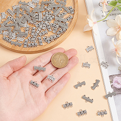 120pcs 3 styles Tibetan Style Alloy Flower/Rectangle Chandelier Component Links&nbsp;FIND-GO0003-62