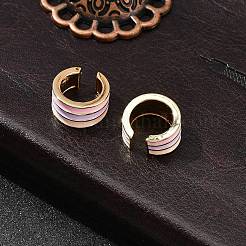 Brass Stripe C-Shaped Cuff Earrings&nbsp;EJEW-D321-03G