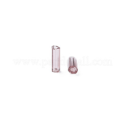 透明なガラスラッパビーズ  丸い穴  ロージーブラウン  3~8x2mm  穴：0.7mm  約450g /ポンド&nbsp;SEED-N005-001-C09