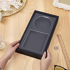 MDF Board Glass CD Display Stands&nbsp;ODIS-WH0007-98B