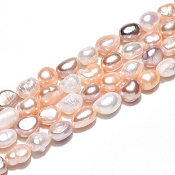 Natural Cultured Freshwater Pearl Beads Strands&nbsp;PEAR-N014-06G