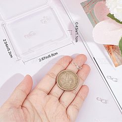 スターリングシルバーペンダントベイル6個、925個  アイスピック＆ピンチベイル  スタンプ925個付き  銀  13mm  穴：3x4mm  ピン：0.8mm&nbsp;STER-CN0001-17