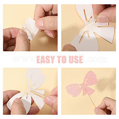 5 Bags Paper Bowknot Cake Toppers Decorations&nbsp;DIY-CA0007-74
