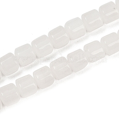 Natural White Jade Beads Strands&nbsp;G-G275-D17-10x10mm