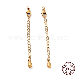 925 Sterling Silver Chain Extenders&nbsp;STER-D036-40AG