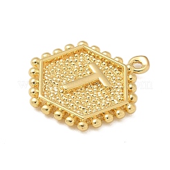 Brass Pendants&nbsp;KK-B126-01G-T