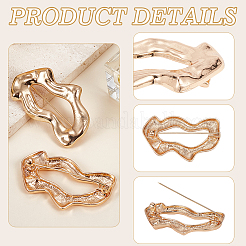 2Pcs Alloy Lapel Pins for Backpack Clothes for Women Men&nbsp;JEWB-CP0001-59