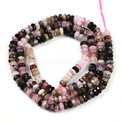 Natural Multicolor Tourmaline Beads Strands&nbsp;G-T141-38