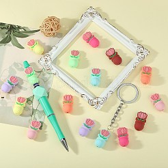 16Pcs 8 Colors Silicone Beads&nbsp;SIL-SZ0003-26D