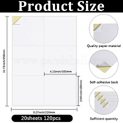 Self-Adhesive Sticker Paper&nbsp;AJEW-WH20064-09D