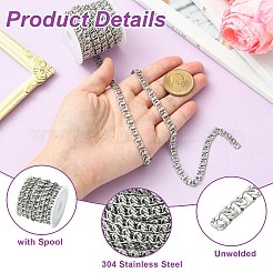 2.5M 304 Stainless Steel Curb Chains&nbsp;CHS-CJ0001-36
