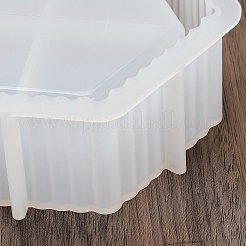 DIY 香炉収納シリコン型  レジン型  UVレジン用  エポキシ樹脂工芸品作り  六角  10.7~12.1x10.4~10.8x3.6~4.15cm&nbsp;LS-DIY-G113-13B