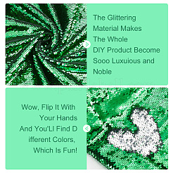 PVC Reversible Sequin Fabric&nbsp;DIY-WH0430-543D