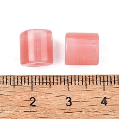 チェリークォーツガラスビーズ  コラム  9~9.5x8.5~9.5mm  穴：3.5mm&nbsp;G-I395-B12