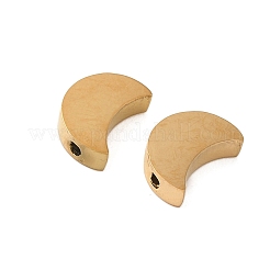 304ステンレススチールビーズ  ムーン  ゴールドカラー  10x7x3mm  穴：1.2mm&nbsp;STAS-K306-03G