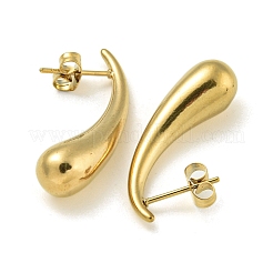 Ion Plating(IP) 304 Stainless Steel Stud Earrings&nbsp;EJEW-K291-02G