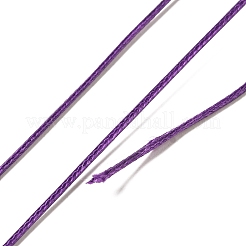 韓国のワックスポリエステルコード  パープル  1mm  約85ヤード/ロール&nbsp;YC1.0MM-12