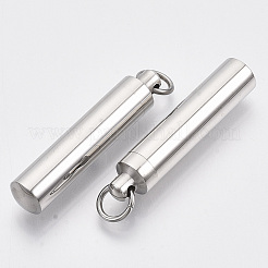 Non-Tarnish 201 Stainless Steel Pendants with Screw Cap&nbsp;LS-STAS-N087-10