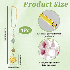 Sun Alloy Pendant Decorations&nbsp;HJEW-WH20003-56C