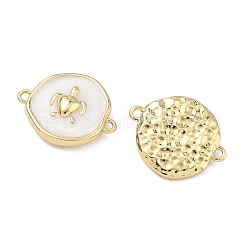 Ocean Brass Enamel Connector Charms&nbsp;KK-C251-05G-01B
