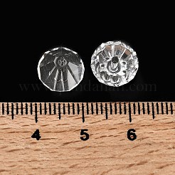 K9ガラス  模造オーストリアクリスタルビーズ  グレードAAA  多面カット  ダイヤモンド  透明  9.5~10x7~8mm  穴：0.9~1mm&nbsp;SWAR-F075-10mm-01