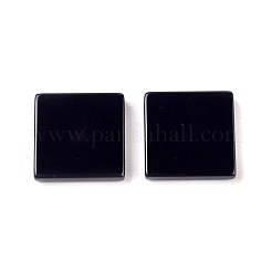 Natural Dyed & Heated Black Agate Cabochons&nbsp;G-O176-03A