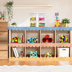 12Pcs Plywood Eaves Tile&nbsp;DIY-CP0013-27C