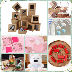 Square Foldable Paper Cake Box&nbsp;CON-WH0089-174A
