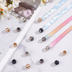 80Pcs 4 Colors Alloy European Beads&nbsp;FIND-PH0017-90