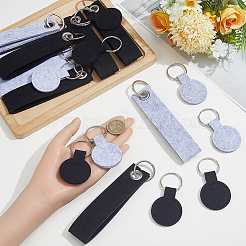 20Pcs 4 Styles Polyester Keychains&nbsp;KEYC-SP0001-63