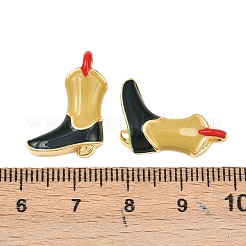 Brass Enamel Pendants&nbsp;KK-C248-05G-01