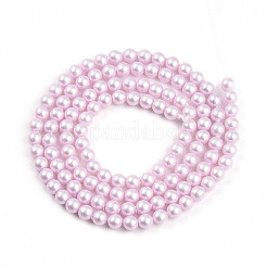 Baking Paint Pearlized Glass Pearl Bead Strands&nbsp;HY-N002-3mm-C03