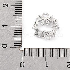 Brass Micro Pave Cubic Zirconia Pendants&nbsp;KK-K371-41A-P