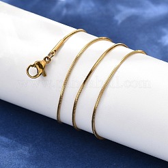 Ion Plating(IP) 304 Stainless Steel Snake Chain Necklaces&nbsp;NJEW-F112-31
