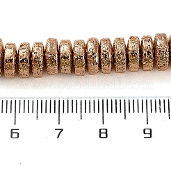 Electroplated Natural Lava Rock Beads Strands&nbsp;G-I360-A03-02