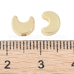 真鍮ビーズ  長持ちメッキ  ムーン  18KGP本金メッキ  5.4x6.9x3mm  穴：1mm&nbsp;ZIRC-G160-01G