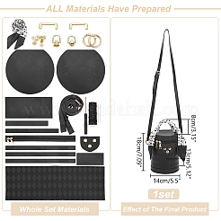 DIY Imitation Leather Women's Shoulder Bag Making Kit with Including Bag Straps&nbsp;DIY-WH0570-05B