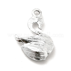 合金ガラスペンダント  クリスタル ラインストーン スワン チャーム  プラチナ  ミックスカラー  23x15x5mm  穴：2mm&nbsp;ALRI-C007-42P