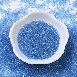 MIYUKIデリカビーズ  シリンダー  日本製シードビーズ  11/0  （db0113)透明な青い光沢  1.3x1.6mm  穴：0.8mm  約10000個/袋  50 G /袋&nbsp;SEED-X0054-DB0113