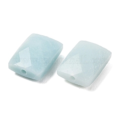 天然フラワーアマゾナイトビーズ  長方形  多面カット  14~14.5x10~10.5x5.5~6mm  穴：1.2~1.4mm&nbsp;GG-C001-01C