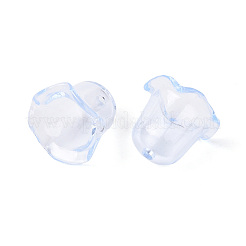 Transparent Acrylic Bead Caps&nbsp;LS-TACR-T028-58C