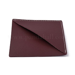 Puイミテーションレザーブックマーク  ページ コーナー マーカー  菱形  暗赤色  131x132x3mm&nbsp;OFST-WH0002-34B-03