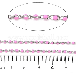 304 Stainless Steel Enamel Twisted Chains&nbsp;STAS-R100-40P-07