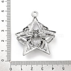 合金のチベット風チャーム  スター  45x39.5x6mm  穴：3mm&nbsp;FIND-U006-13AS-02