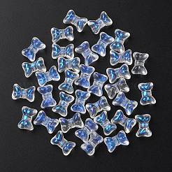 35Pcs Transparent Spray Painted Glass Beads&nbsp;GLAA-YW0001-68