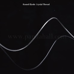 ドイツの弾性水晶の線  ストレッチブレスレットストリング  DIYジュエリービーズストレッチコードのパーツ  透明  0.8mm  約1093.61ヤード（1000m）/ロール&nbsp;OCOR-O001-0.8mm-01