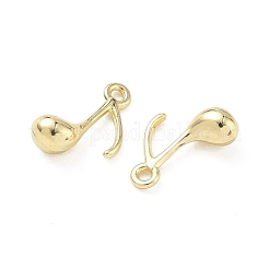 合金ペンダント  音符チャーム  長持ちメッキ  ラックめっき  ゴールドカラー  17.5x12x6mm  穴：1.8mm&nbsp;FIND-D044-06G