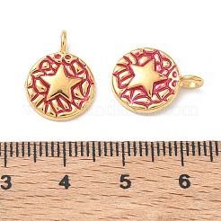 304 Stainless Steel Enamel Pendants&nbsp;STAS-Q119-11G-03